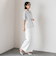 【WEB限定】シェルタリングワイドパンツ≪洗濯機で洗える≫