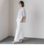 【WEB限定】シェルタリングワイドパンツ≪洗濯機で洗える≫