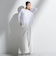 【WEB限定】シェルタリングワイドパンツ≪洗濯機で洗える≫