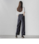 【WEB限定】シェルタリングワイドパンツ≪洗濯機で洗える≫