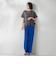 【WEB限定】シェルタリングワイドパンツ≪洗濯機で洗える≫