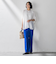 【WEB限定】シェルタリングワイドパンツ≪洗濯機で洗える≫