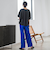 【WEB限定】シェルタリングワイドパンツ≪洗濯機で洗える≫