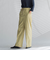 【WEB限定】シェルタリングワイドパンツ≪洗濯機で洗える≫