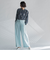 麻調ワイドパンツ≪洗濯機で洗える≫