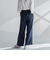 麻調ワイドパンツ≪洗濯機で洗える≫