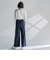 麻調ワイドパンツ≪洗濯機で洗える≫