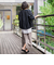 【大きいサイズ】【biyori】”着映えと軽さ”華やぎギャザーブルゾン≪手洗い可能≫