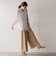 【大きいサイズ】【biyori】”楽ちんキレイ”リネン風ワイドパンツ≪洗濯機で洗える≫