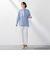 【WEB限定】ストライプブラウス≪洗濯機で洗える≫