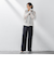 【大きいサイズ】バックラッシュリネン混パンツ≪洗濯機で洗える≫
