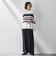 【WEB限定】ボーダーニット≪手洗い可能≫