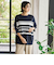 【WEB限定】ボーダーニット≪手洗い可能≫