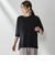 Tシャツ風ニットプルオーバー≪手洗い可能≫