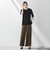 Tシャツ風ニットプルオーバー≪手洗い可能≫