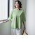 Tシャツ風ニットプルオーバー≪手洗い可能≫