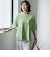 Tシャツ風ニットプルオーバー≪手洗い可能≫