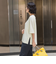 Tシャツ風ニットプルオーバー≪手洗い可能≫