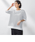 Tシャツ風ボーダーニットプルオーバー≪手洗い可能≫