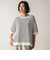 Tシャツ風ボーダーニットプルオーバー≪手洗い可能≫