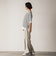 Tシャツ風ボーダーニットプルオーバー≪手洗い可能≫