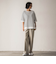 Tシャツ風ボーダーニットプルオーバー≪手洗い可能≫