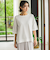 Tシャツ風ボーダーニットプルオーバー≪手洗い可能≫