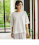 Tシャツ風ボーダーニットプルオーバー≪手洗い可能≫
