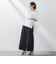 Tシャツ風ボーダーニットプルオーバー≪手洗い可能≫