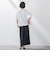 Tシャツ風ボーダーニットプルオーバー≪手洗い可能≫