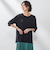【大きいサイズ】Tシャツ風ニットプルオーバー≪手洗い可能≫