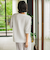 【大きいサイズ】Tシャツ風ボーダーニットプルオーバー≪手洗い可能≫