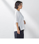 【大きいサイズ】Tシャツ風ボーダーニットプルオーバー≪手洗い可能≫