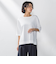【大きいサイズ】Tシャツ風ボーダーニットプルオーバー≪手洗い可能≫
