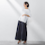 【大きいサイズ】Tシャツ風ボーダーニットプルオーバー≪手洗い可能≫