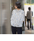幾何柄ブラウス≪洗濯機で洗える≫