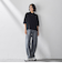【WEB限定】デニムカーブパンツ≪洗濯機で洗える≫