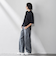 【WEB限定】デニムカーブパンツ≪洗濯機で洗える≫
