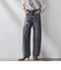 【WEB限定】デニムカーブパンツ≪洗濯機で洗える≫