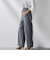 【WEB限定】デニムカーブパンツ≪洗濯機で洗える≫