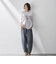 【WEB限定】デニムカーブパンツ≪洗濯機で洗える≫