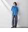 【WEB限定】デニムカーブパンツ≪洗濯機で洗える≫