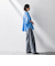 【WEB限定】デニムカーブパンツ≪洗濯機で洗える≫