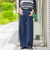 【WEB限定】デニムカーブパンツ≪洗濯機で洗える≫