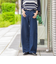 【WEB限定】デニムカーブパンツ≪洗濯機で洗える≫
