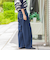 【WEB限定】デニムカーブパンツ≪洗濯機で洗える≫
