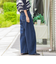 【WEB限定】デニムカーブパンツ≪洗濯機で洗える≫