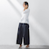 タックボリュームワイドパンツ≪洗濯機で洗える≫