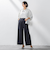 タックボリュームワイドパンツ≪洗濯機で洗える≫