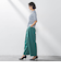 タックボリュームワイドパンツ≪洗濯機で洗える≫